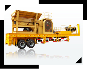 It is a yellow big mobile crushing plant